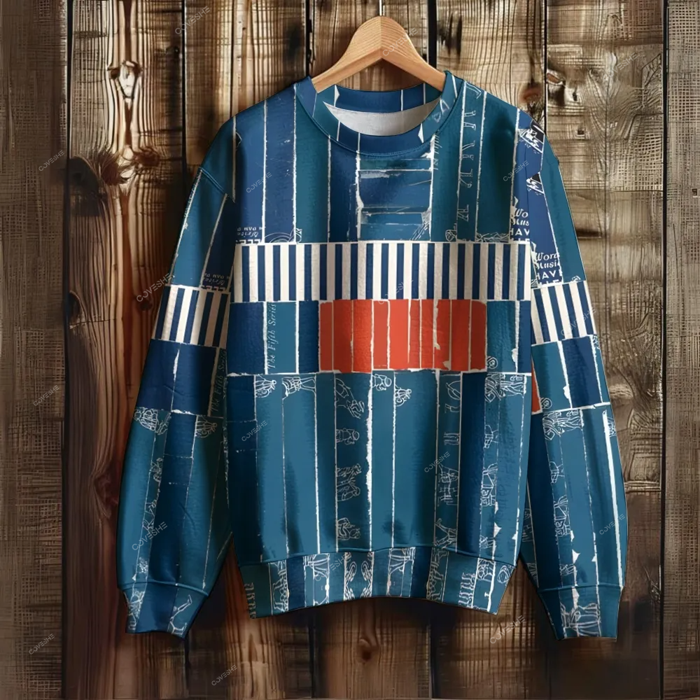 Unisex Geometry Printed Sweatshirt