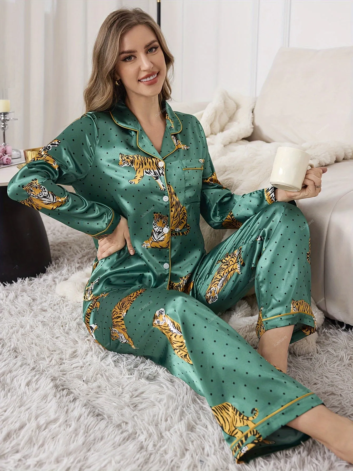 Giada Tigre | Satin pajama set