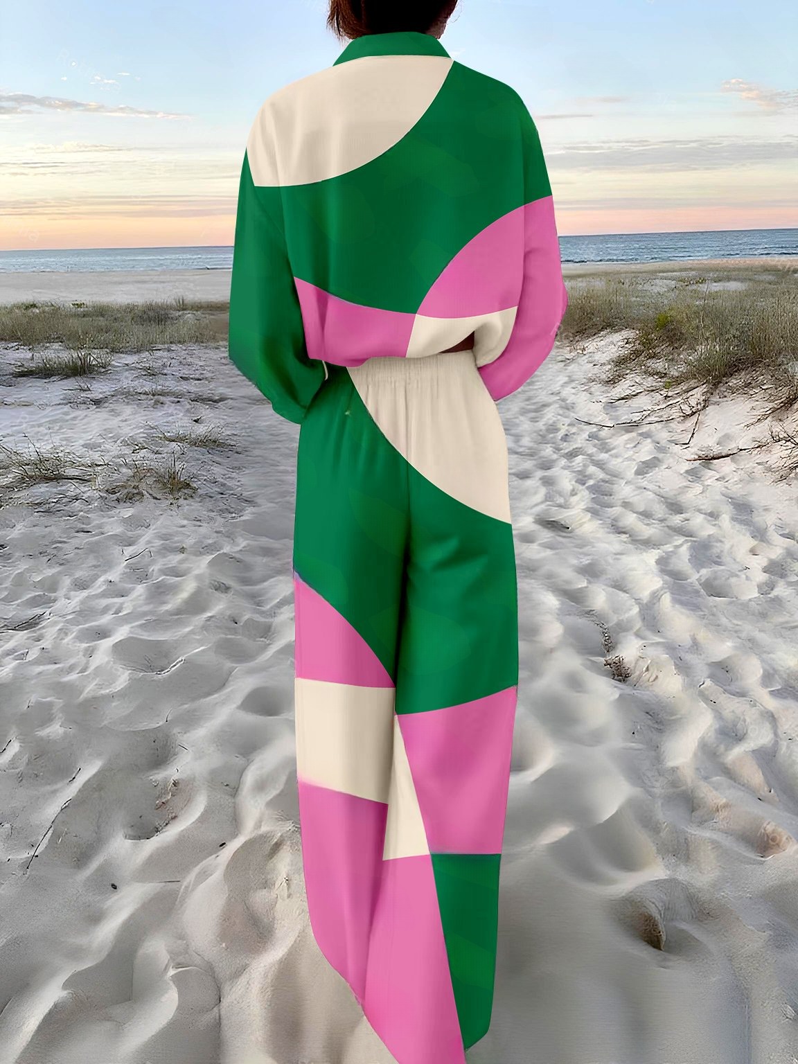 Lobster Club Printed Shirt Set