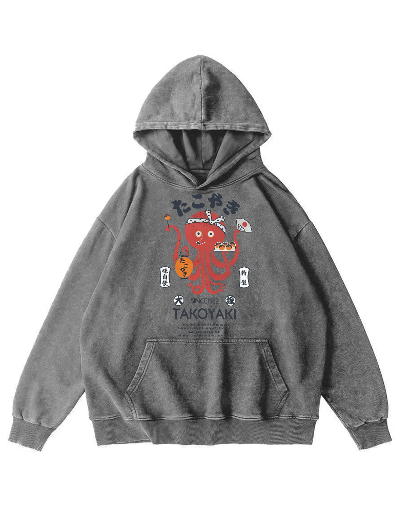 Kansai Takoyaki Vintage Washed Hoodie