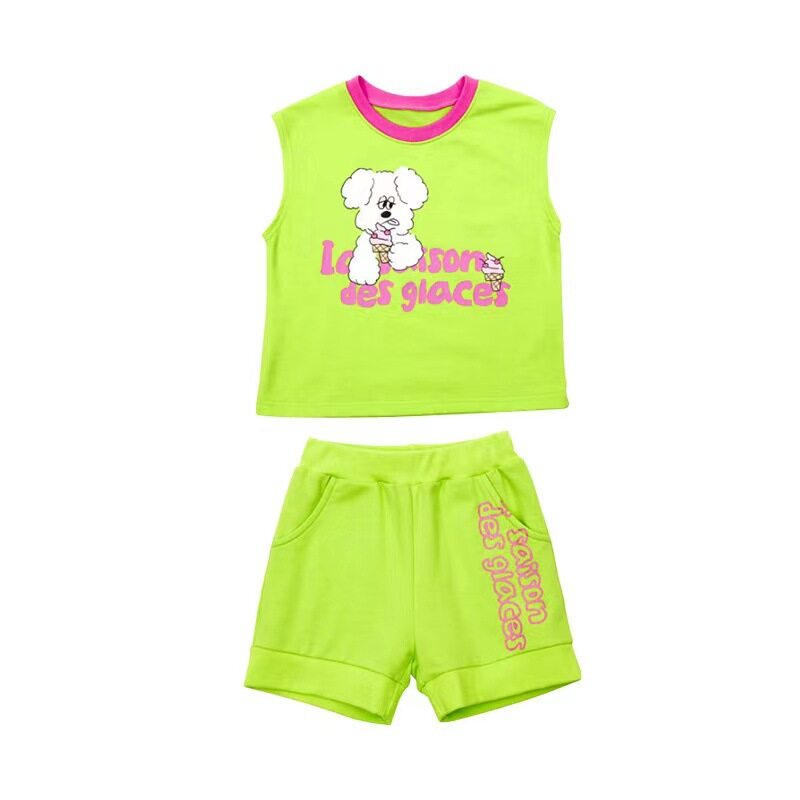 Iris kids IKT063 Dog ice cream sleeveless set