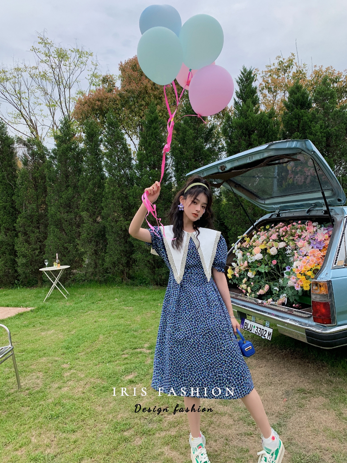 Iris Fashion IDB109 Summer flowers dress