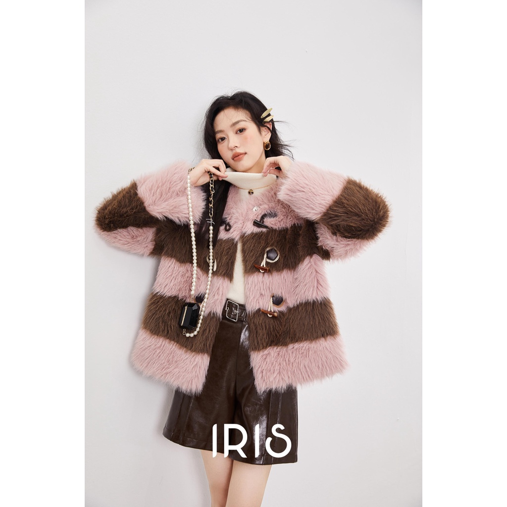 Iris Boutique IC2381656 Chees strawberry fur coat