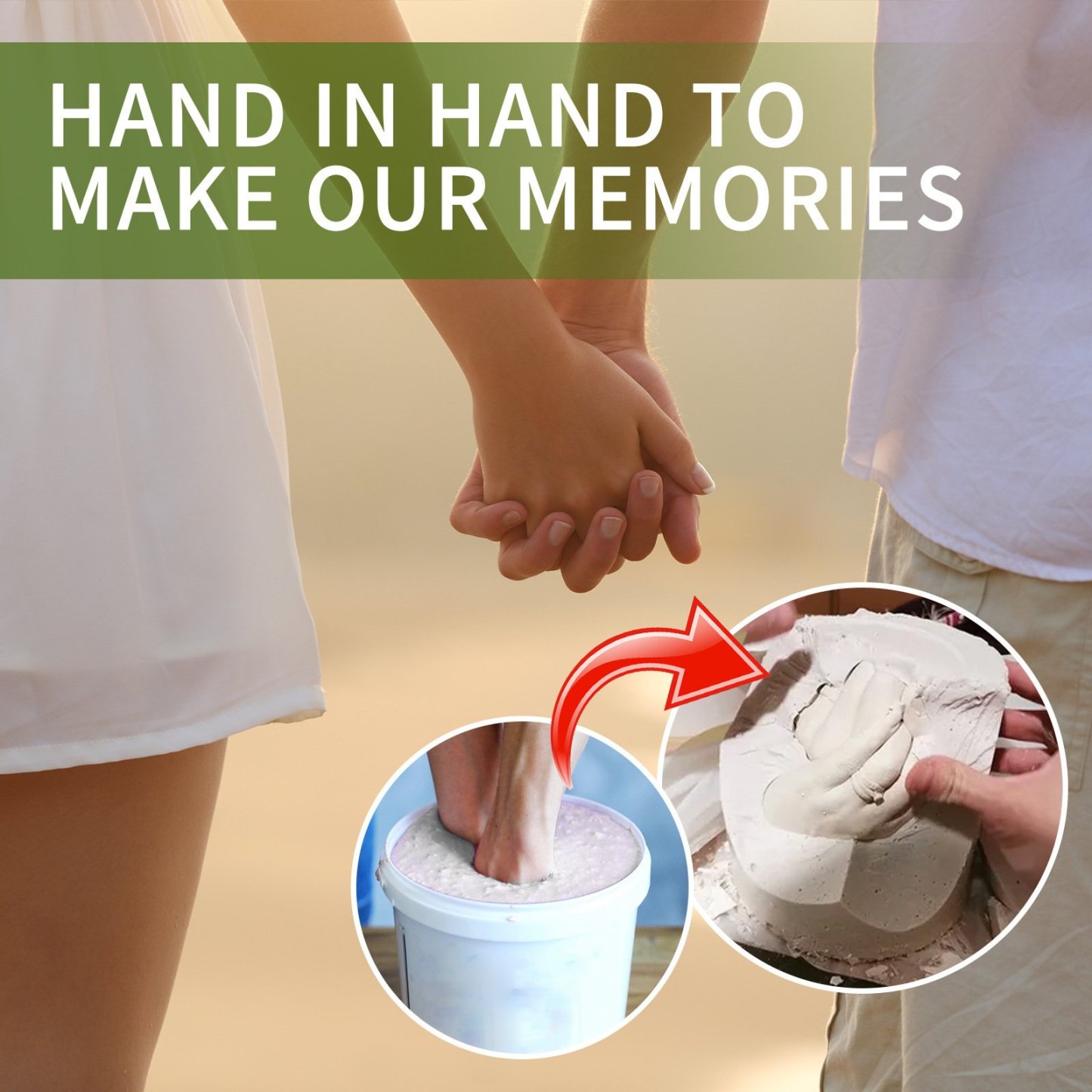 🔥2025 Hot Sale 49% OFF - Keepsake Hands Mold Powder(Capture Memories Forever)