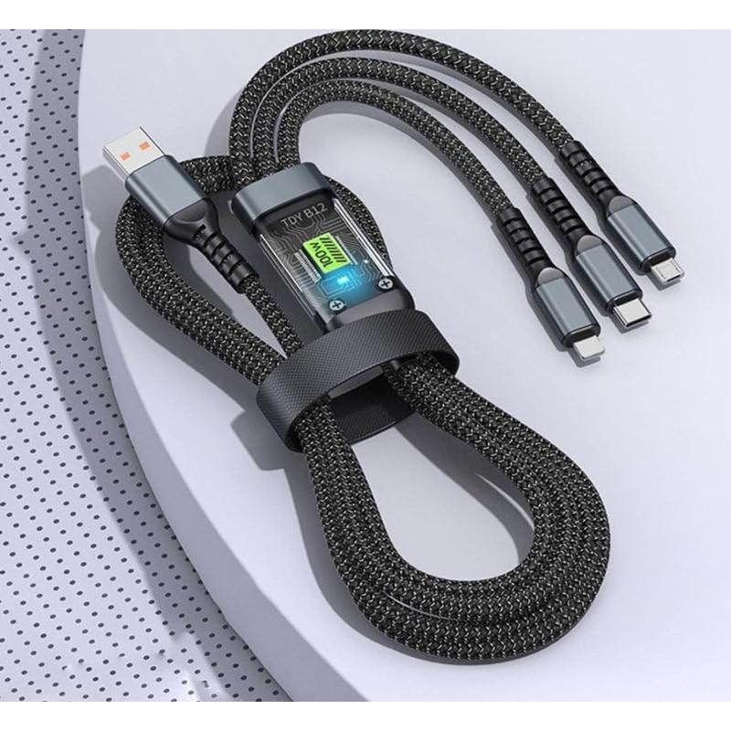 Multi-functional 3-in-1 USB Charging Cable