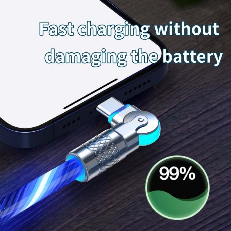 🔥2025 Hot Sale 49% OFF - ⚡540° Rotating Streamer Data Cable