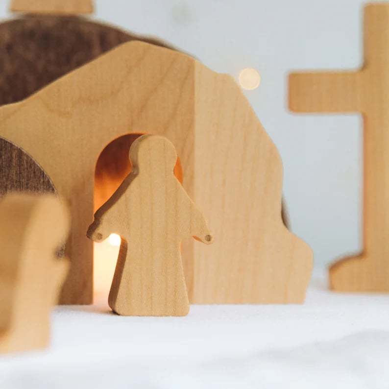 🔥2025 Hot Sale 49% OFF - Wooden Empty Tomb Scene Easter Decor