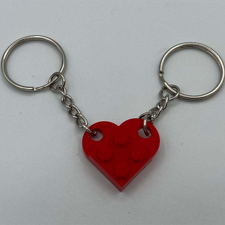 🔥2025 Hot Sale 49% OFF - Brick Heart Keychain Set