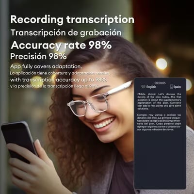 🔥2025 Hot Sale 49% OFF - HY-C8 AI Wireless Bluetooth Translation Glasses