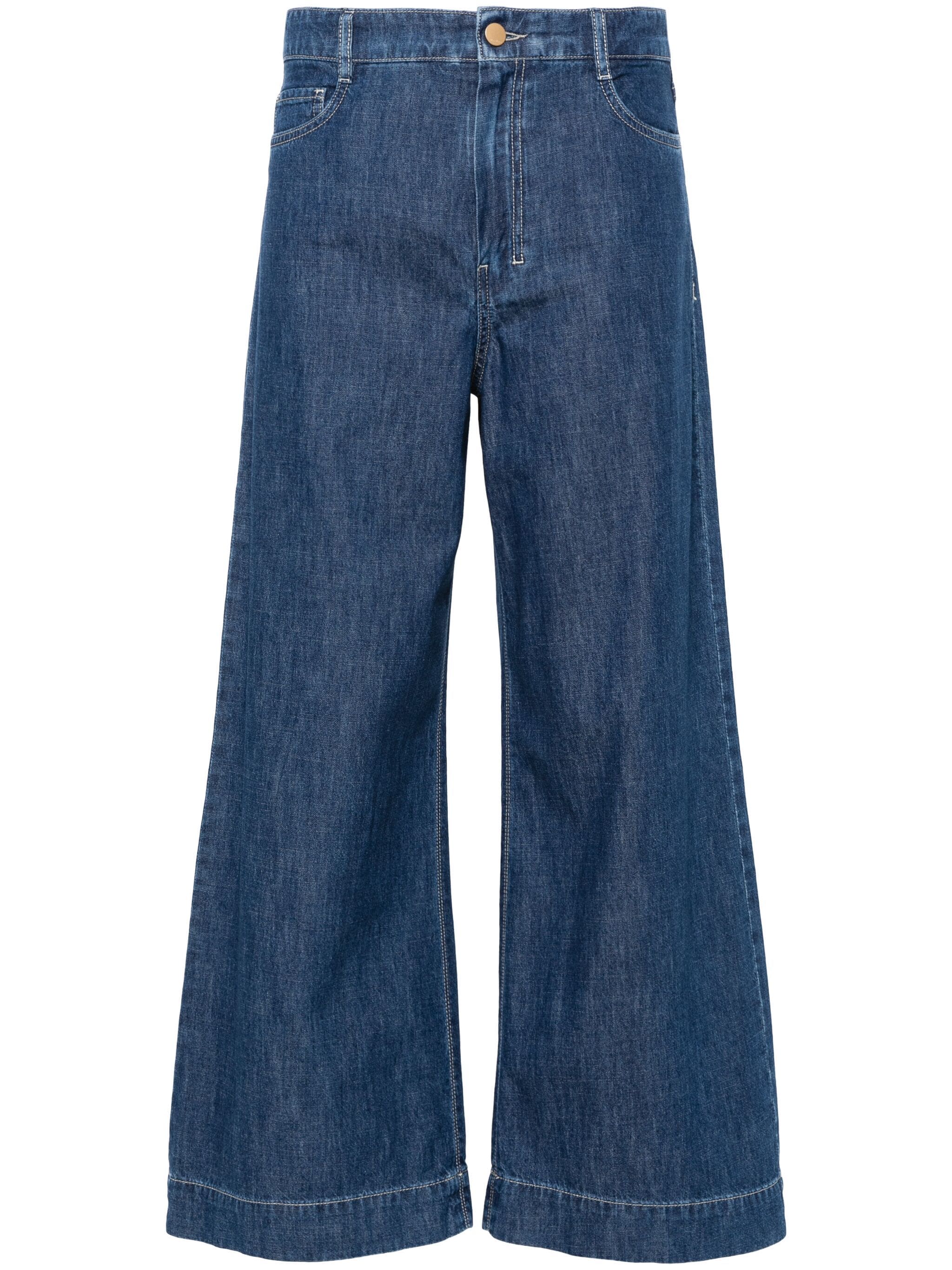 Sustainable waistband straight leg jeans