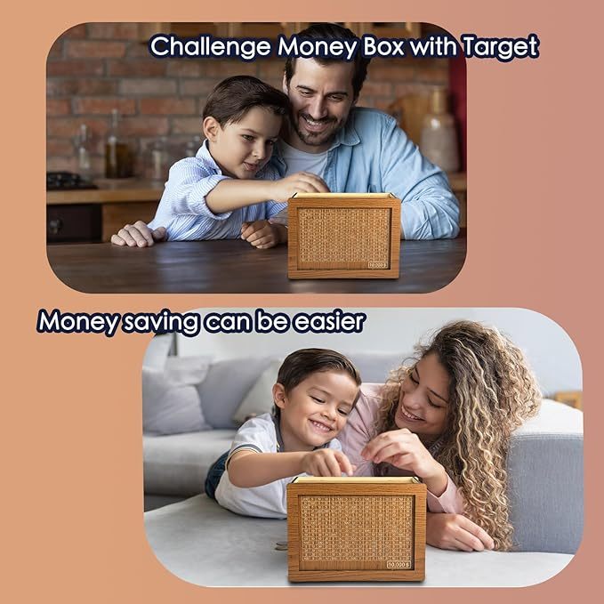 🔥Final Hot Sale-49% OFF🔥 Wooden Money Box with Counter