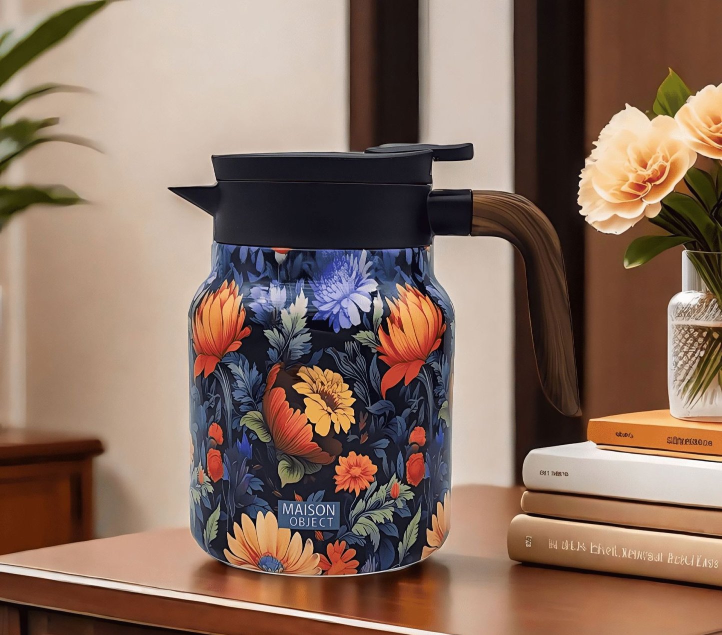 🔥2025 Hot Sale 49% OFF - Vintage Floral Pattern Tea Thermos – Built-In Infuser