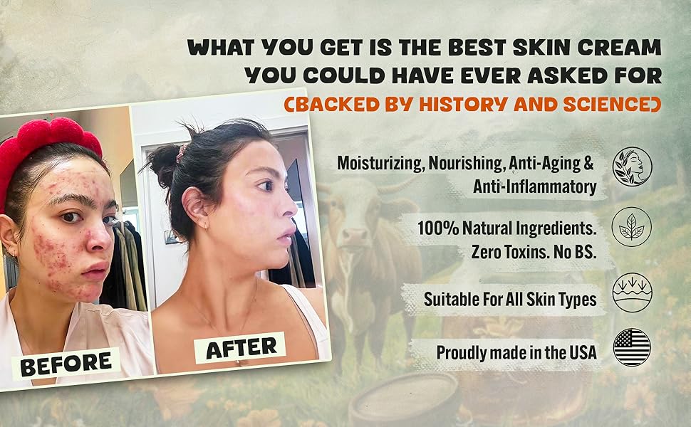 moisturizing nourishing anti-aging inflammatory evil goods beef tallow for skin face moisturizer