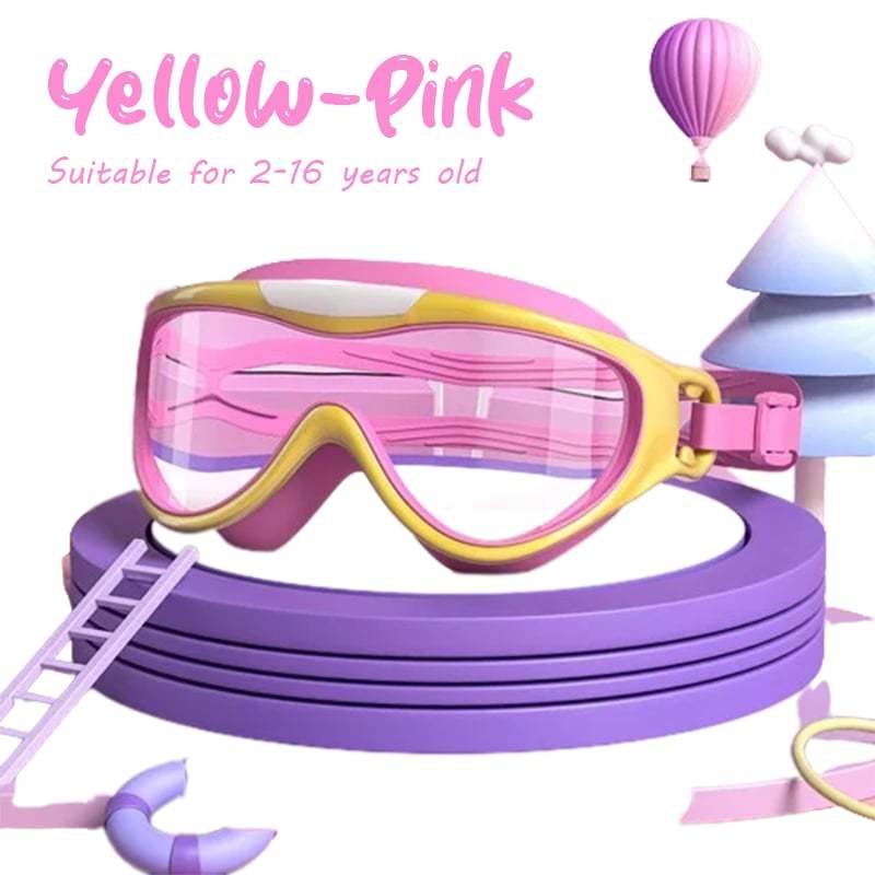 🔥2025 Hot Sale 49% OFF - 🎉HD children's large frame waterproof and anti-fog swimming goggles