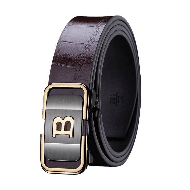 🔥LAST DAY SALE 50% OFF - Men's Artificial Crocodile Leather Automatic Buckle Belt