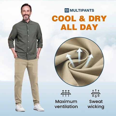 🔥2025 Hot Sale 49% OFF - MultiPants – High Stretch Multi-pocket Durable Cargo Pants