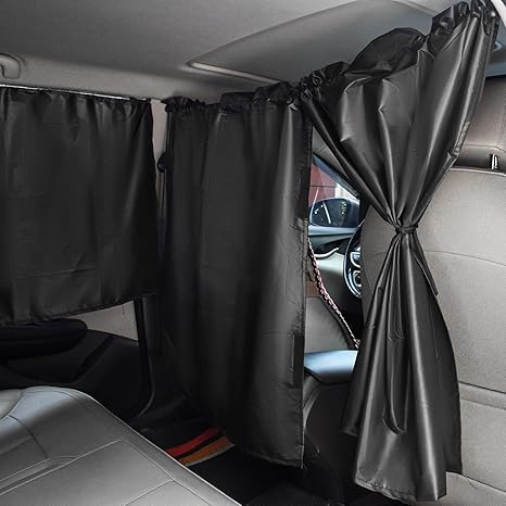Set of 3 Automotive Sun Protection Curtains