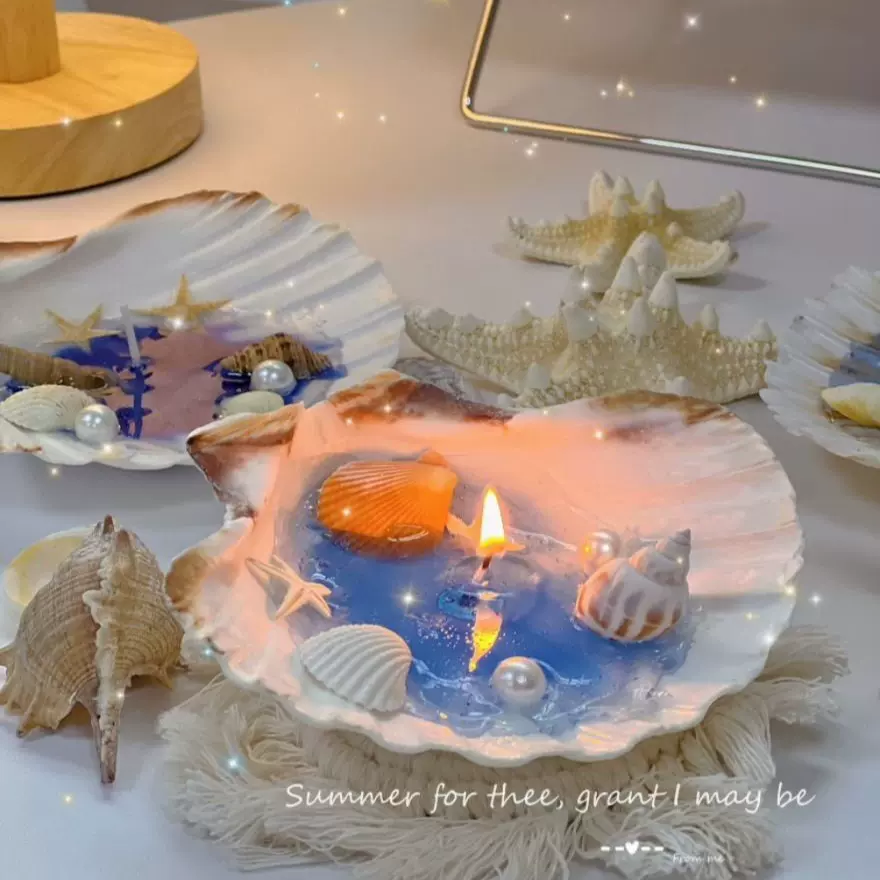Ocean Shell Gel Candle
