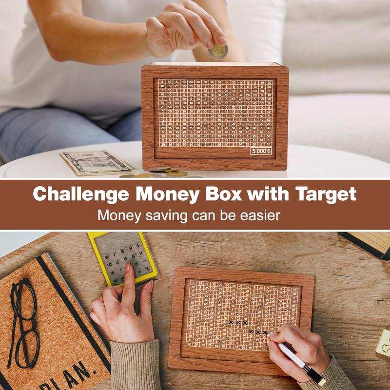 🔥Final Hot Sale-49% OFF🔥 Wooden Money Box with Counter
