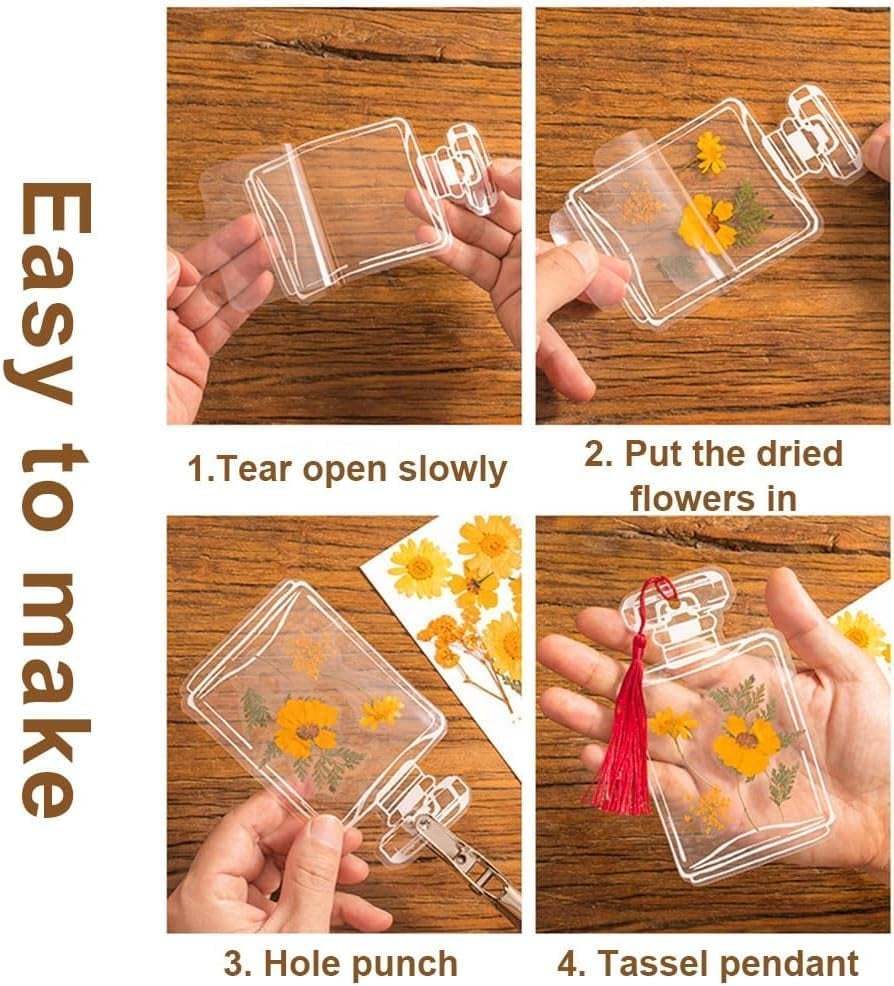 DIY Flower Bookmarks