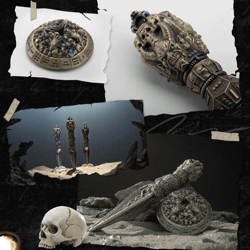 🔥2025 Hot Sale 49% OFF - Metal Wand Skull Dice & Bone RPG Dice Set