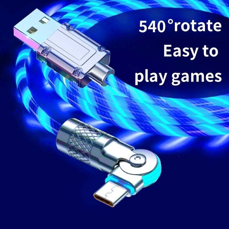 🔥2025 Hot Sale 49% OFF - ⚡540° Rotating Streamer Data Cable