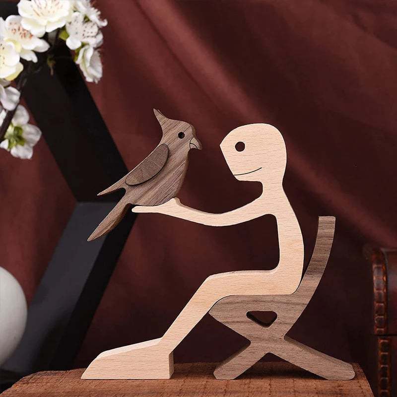 Wood Sculpture Table Ornaments