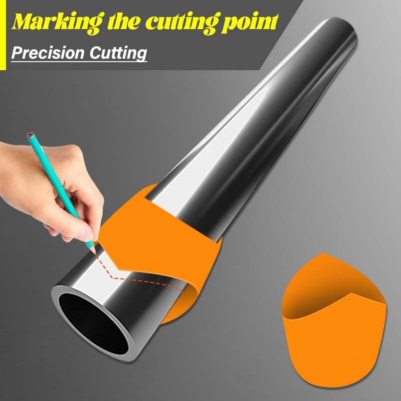 Precision Pipe Saddle Template Cutting Guide