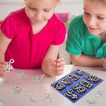 Last Day Promotion 49% OFF-Metal Puzzle Ring,Educational intellectual Toys IQ Toys,Metal Brain teaser Puzzles