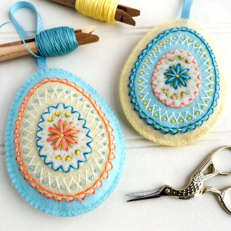 🔥2025 Hot Sale 49% OFF - Embroidered felt Easter eggs Kit