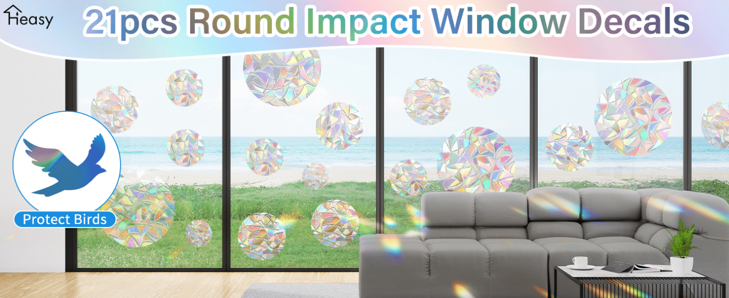 🎁2025 Hot Sale Now — Rainbow Prism Electrostatic Glass Sticker