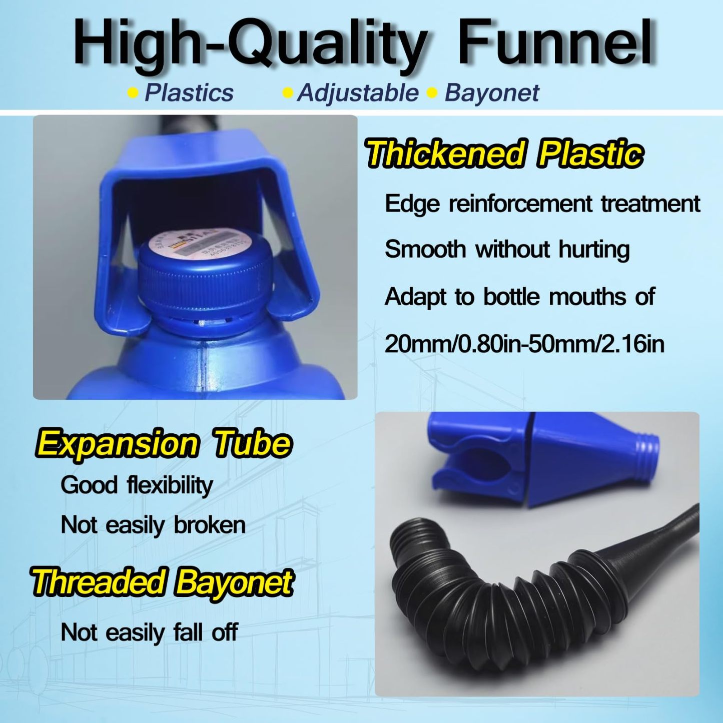 🔥2025 Hot Sale 49% OFF - Universal Household Folding Buckle Funnel