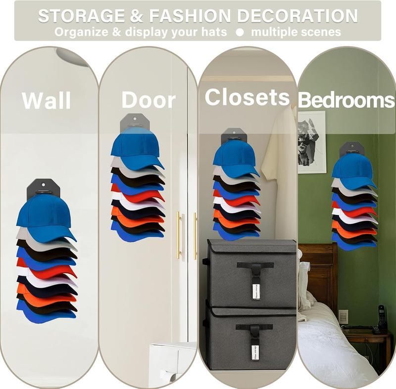 🔥Final Hot Sale-49% OFF🔥 Baseball Cap Organizer, Wall Hat Rack, Hat Storage Display Holder