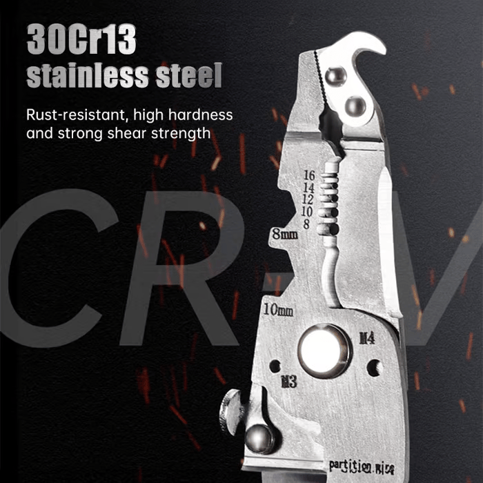 🔧Multifunctional Folding Wire Stripper
