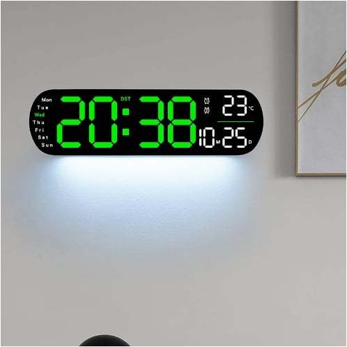 🔥2025 Hot Sale 49% OFF - Digital Wall Clock Large Display