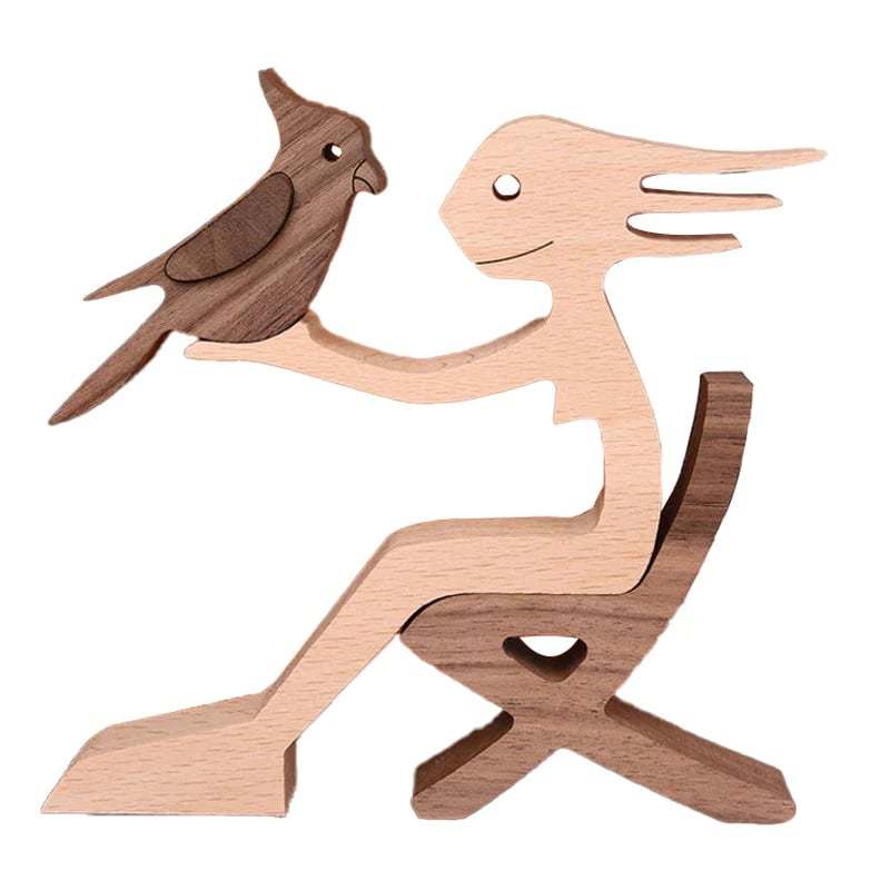 Wood Sculpture Table Ornaments