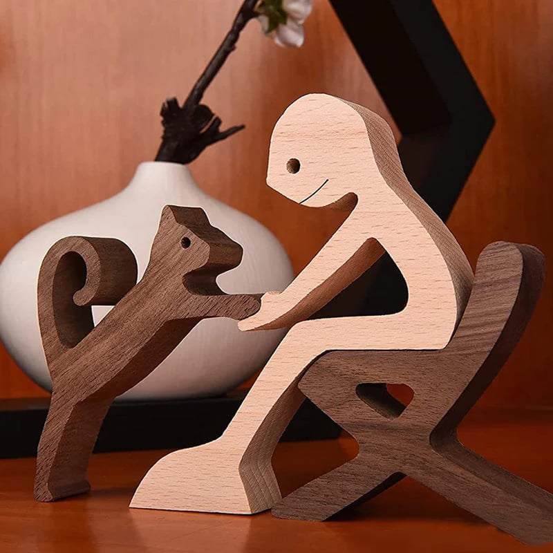 Wood Sculpture Table Ornaments