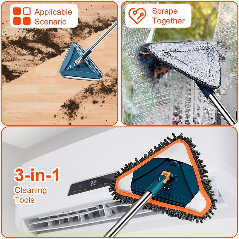 🔥Final Hot Sale-49% OFF🔥 Adjustable Long Handle Wall Cleaner  360° Spinning Head Cleaning Too - Buy 2 Free Shipping