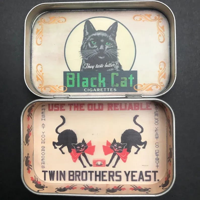 🔥2025 Hot Sale 49% OFF - Vintage Black Cat Tin