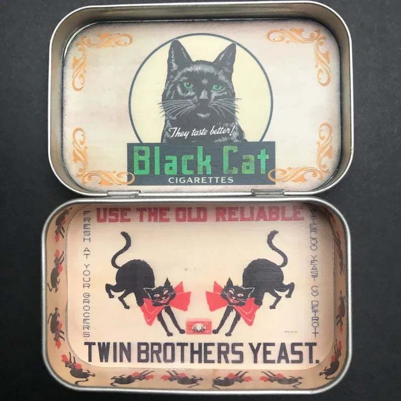 🔥2025 Hot Sale 49% OFF - Vintage Black Cat Tin