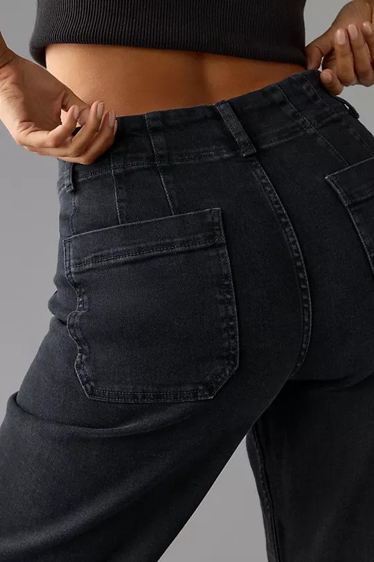 Cropped Wide-Leg Jeans