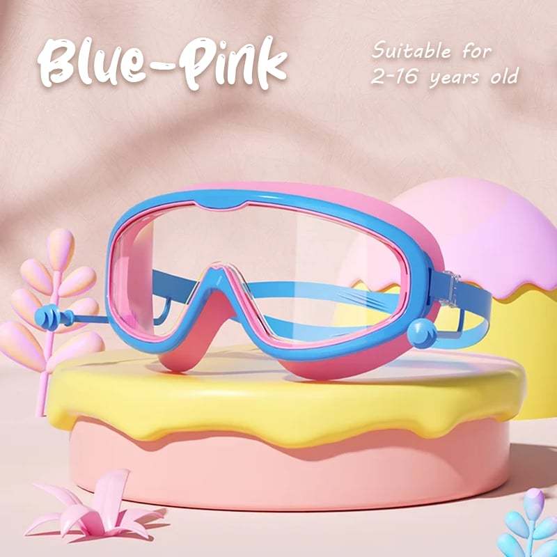 🔥2025 Hot Sale 49% OFF - 🎉HD children's large frame waterproof and anti-fog swimming goggles