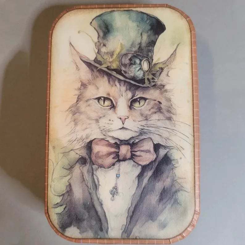 🔥2025 Hot Sale 49% OFF - Vintage Black Cat Tin