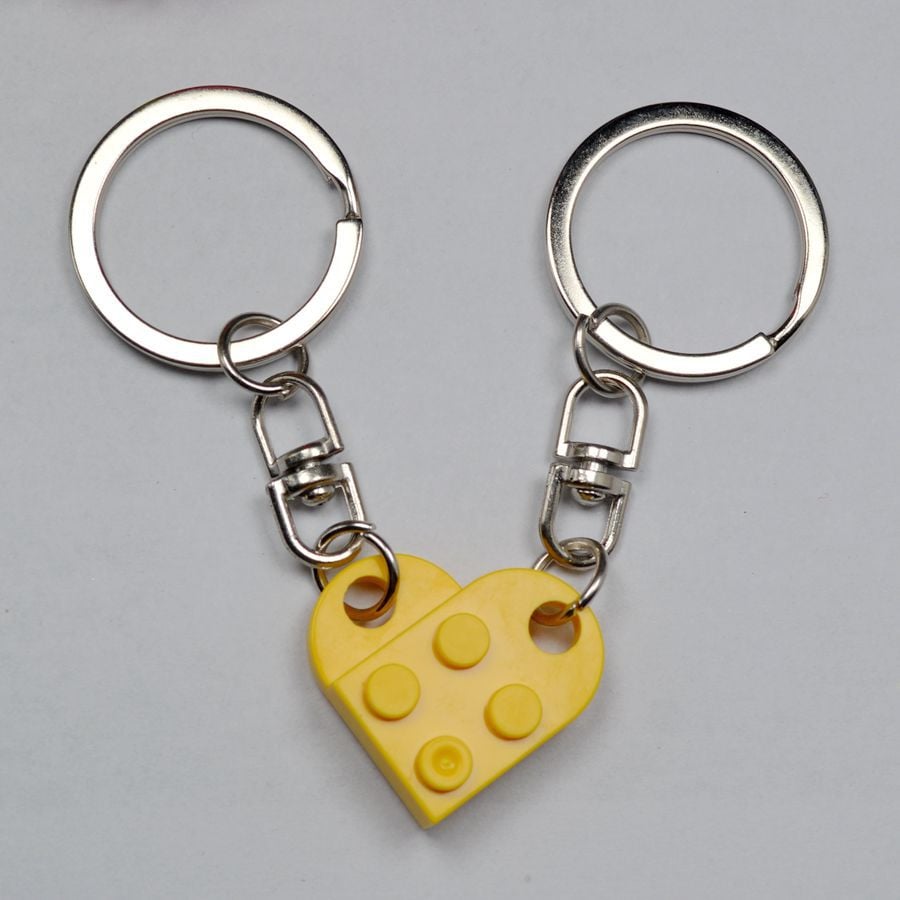 🔥2025 Hot Sale 49% OFF - Brick Heart Keychain Set