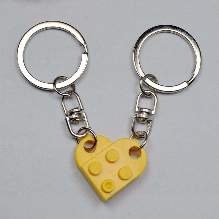 🔥2025 Hot Sale 49% OFF - Brick Heart Keychain Set