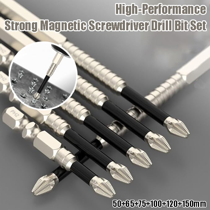 🎁2025 Hot Sale Now — High-Magnetic Screwdriver Drill Bit Set