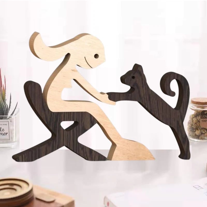 Wood Sculpture Table Ornaments