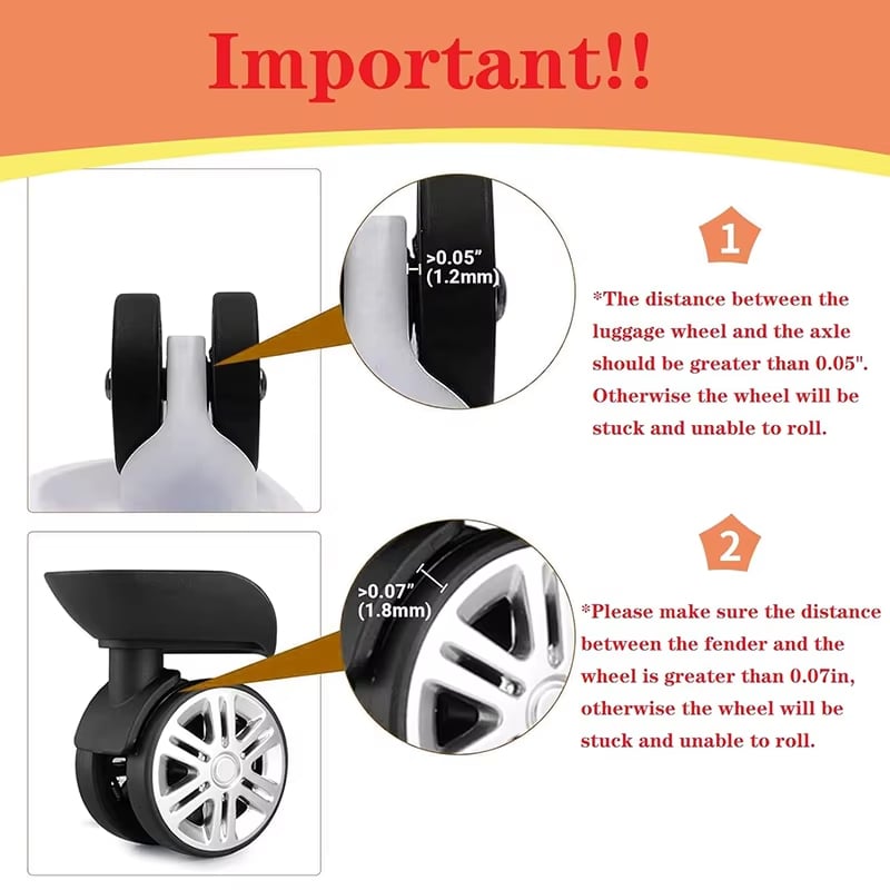 🔥2025 New Year Sale 49% OFF - Luggage Suitcase Wheels Protection Covers