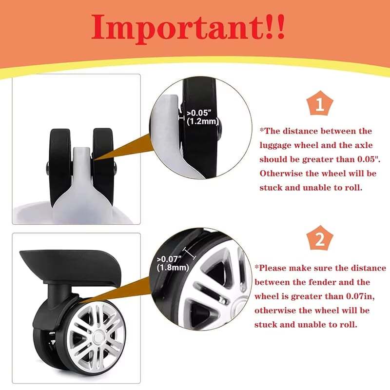 🔥2025 New Year Sale 49% OFF - Luggage Suitcase Wheels Protection Covers