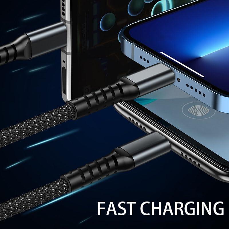 ✨Limited Sale 49% OFF✨ Multi-functional 3-in-1 USB Charging Cable – USB A, Type-C, and Lightning Connectors for Fast Charging and Data Sync of Phones